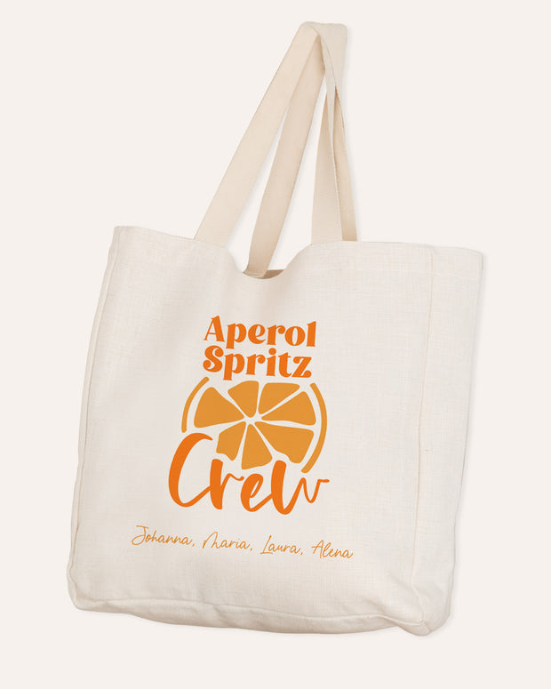 Motiv: Aperol Spritz Crew - VS" Stofftasche
