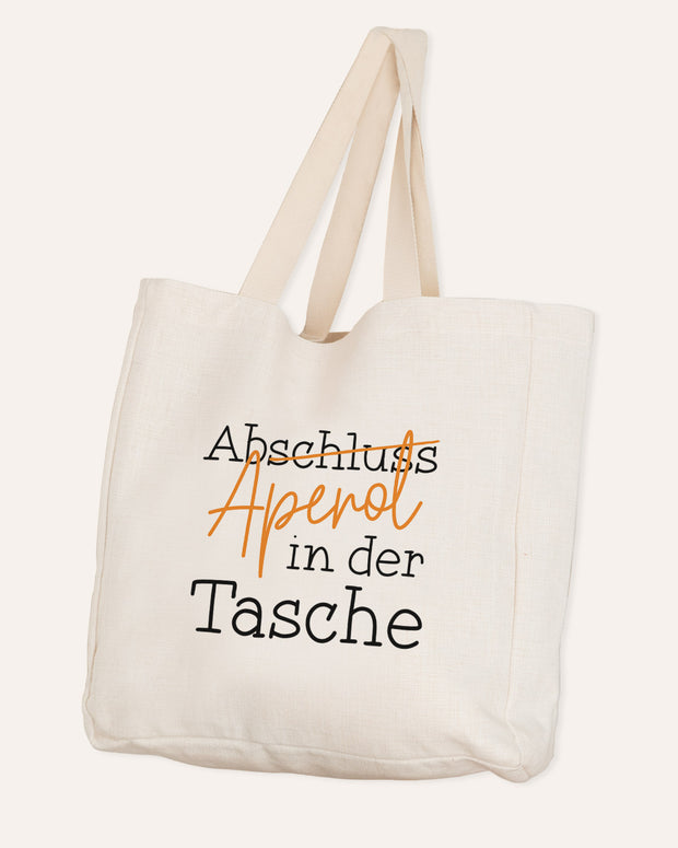 Abschluss in der Tasche - Stofftasche