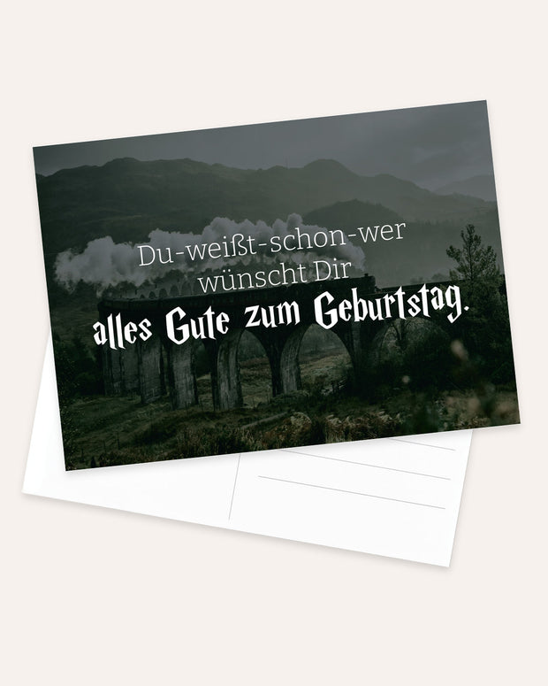 Du weißt schon wer - Postkarte