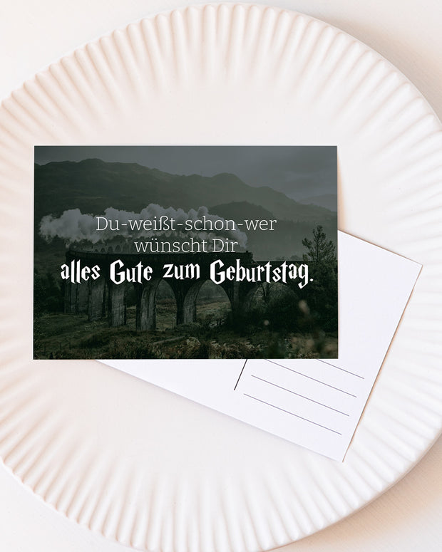 Du weißt schon wer - Postkarte