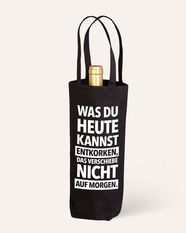 Entkorken - Flaschenbeutel