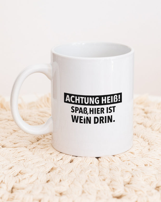 Achtung heiß - Tasse