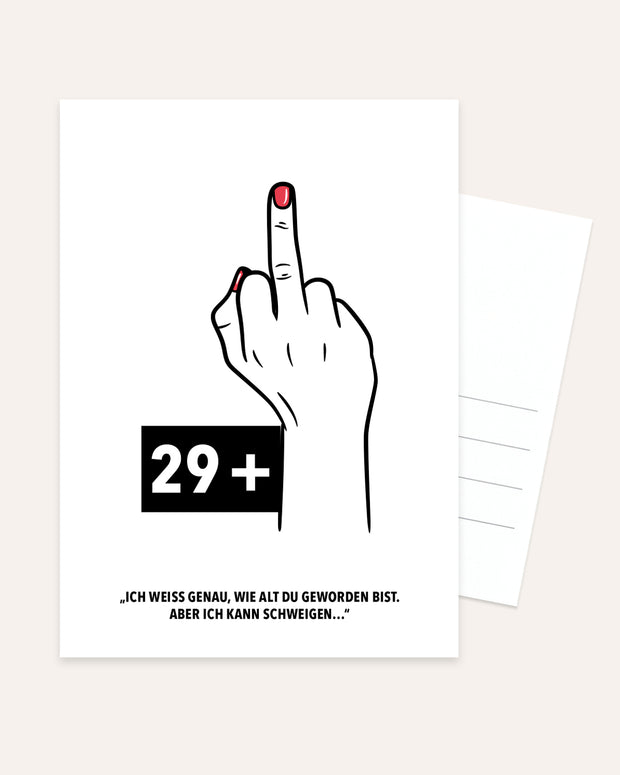 29+ - Postkarte