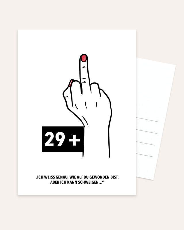 29+ - Postkarte