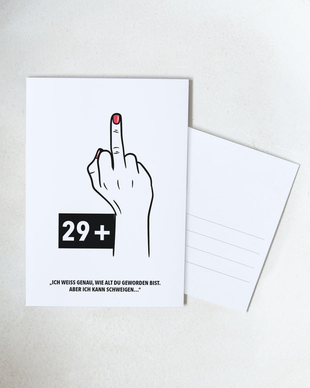 29+ - Postkarte