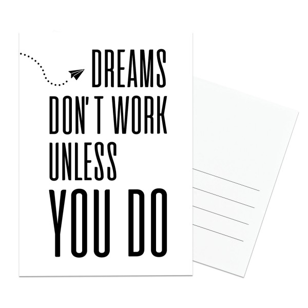 Dreams don't work - Postkarte