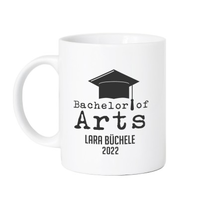 Bachelor of Arts - personalisierbare Tasse