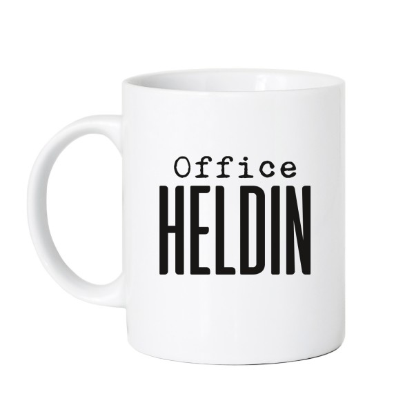 Office Heldin - personalisierbare Tasse