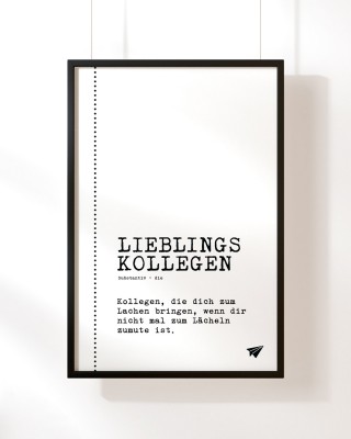 Definition Lieblingskollegen - Poster