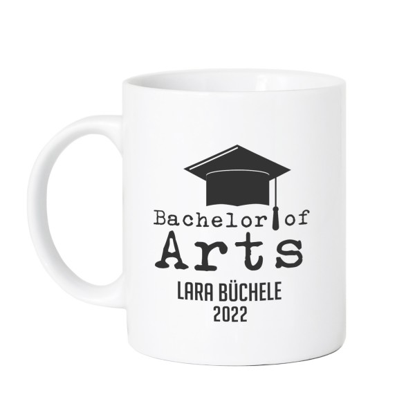 Bachelor of Arts - personalisierte Tasse