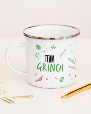 Team Grinch - Emaille Tasse