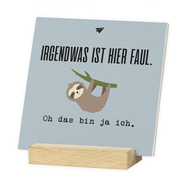 Emoji - Karten im Holzaufsteller