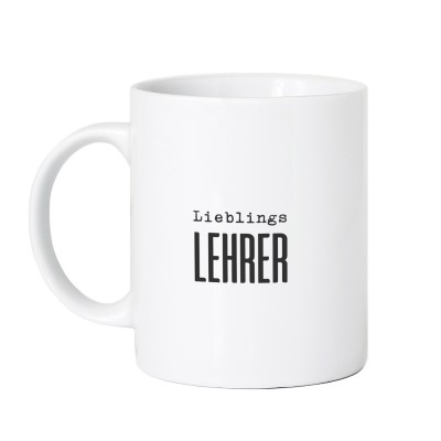 Lieblingslehrer - personalisierte Tasse für Lehrer