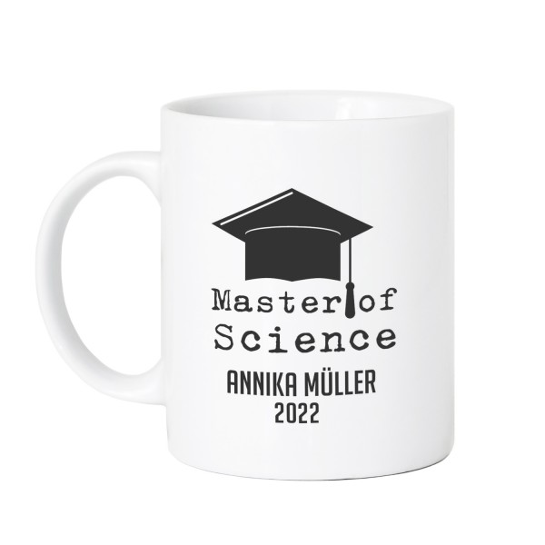 Master of Science - personalisierte Tasse