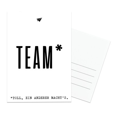 Team - Postkarte