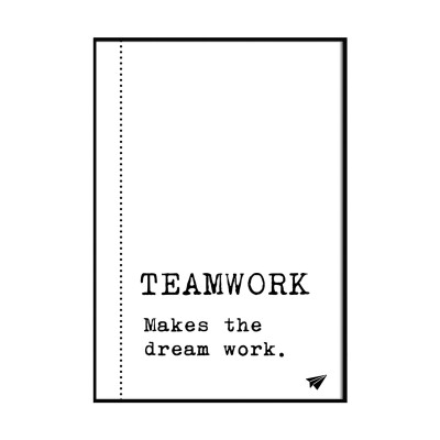 Teamwork makes the dream work - Poster von Lieblingskollegen
