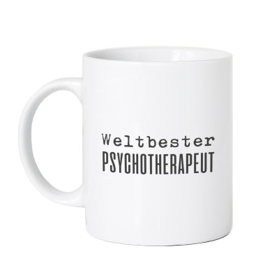 Weltbester Psychotherapeut - personalisierbare Tasse